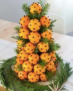 Елка из мандаринов своими руками