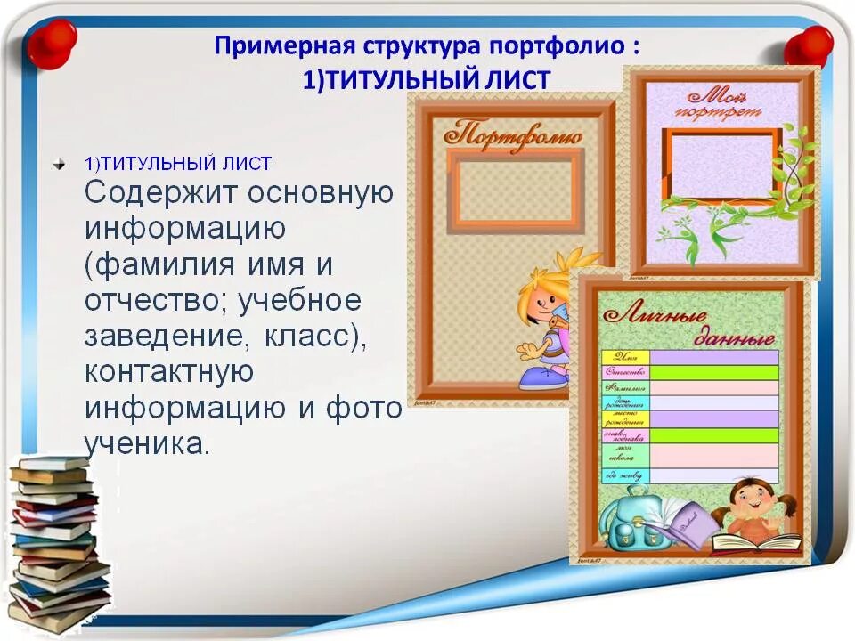 Портфолио для начальных классов. Записать портфолио. Титульный лист портфолио. Записать портфолио. Титульный лист для портфолио школьника.