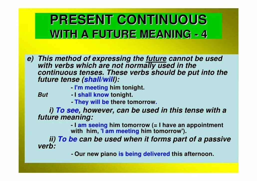 Глагол know в present continuous. Present Continuous планы на будущее. Презент континиус будущее. Present Continuous Future meaning правила. Презент континиус планы на будущее.