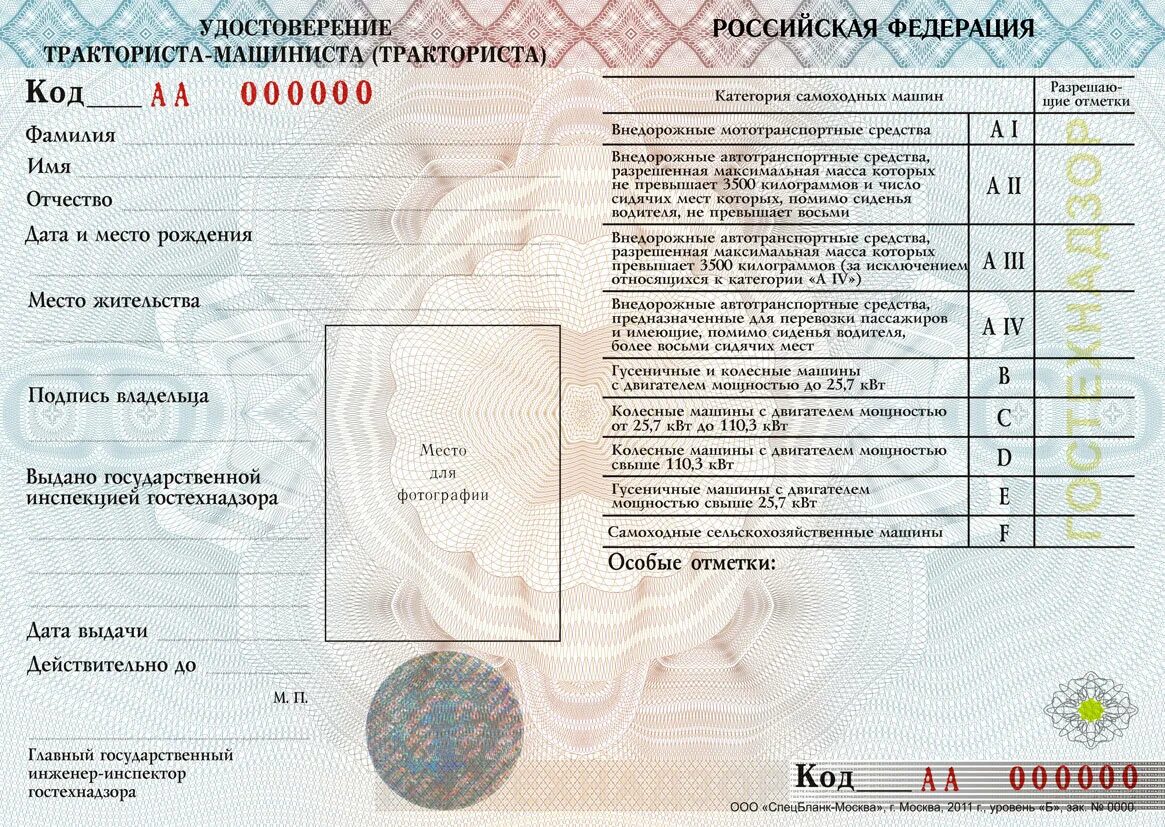 Категория а1 в правах тракториста машиниста.