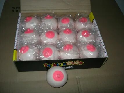 Подарок-прикол для праздника или вечеринки SQUISHY BOOB Rubber Squeezable S...