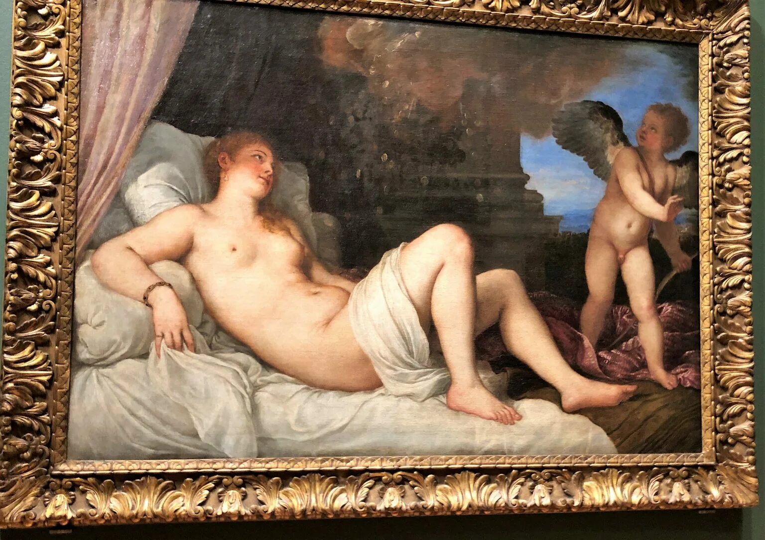 Даная картина. Даная картина Рубенса. Тициан Даная 1554.
