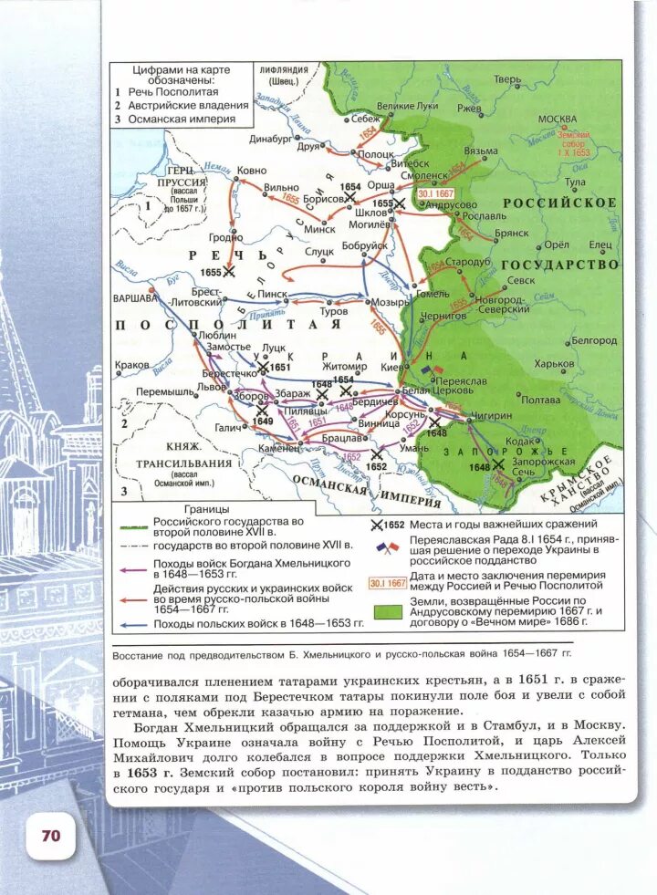 Карта истории россии 7 класс данилов
