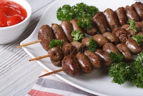 Куриные желудки на мангале рецепт
