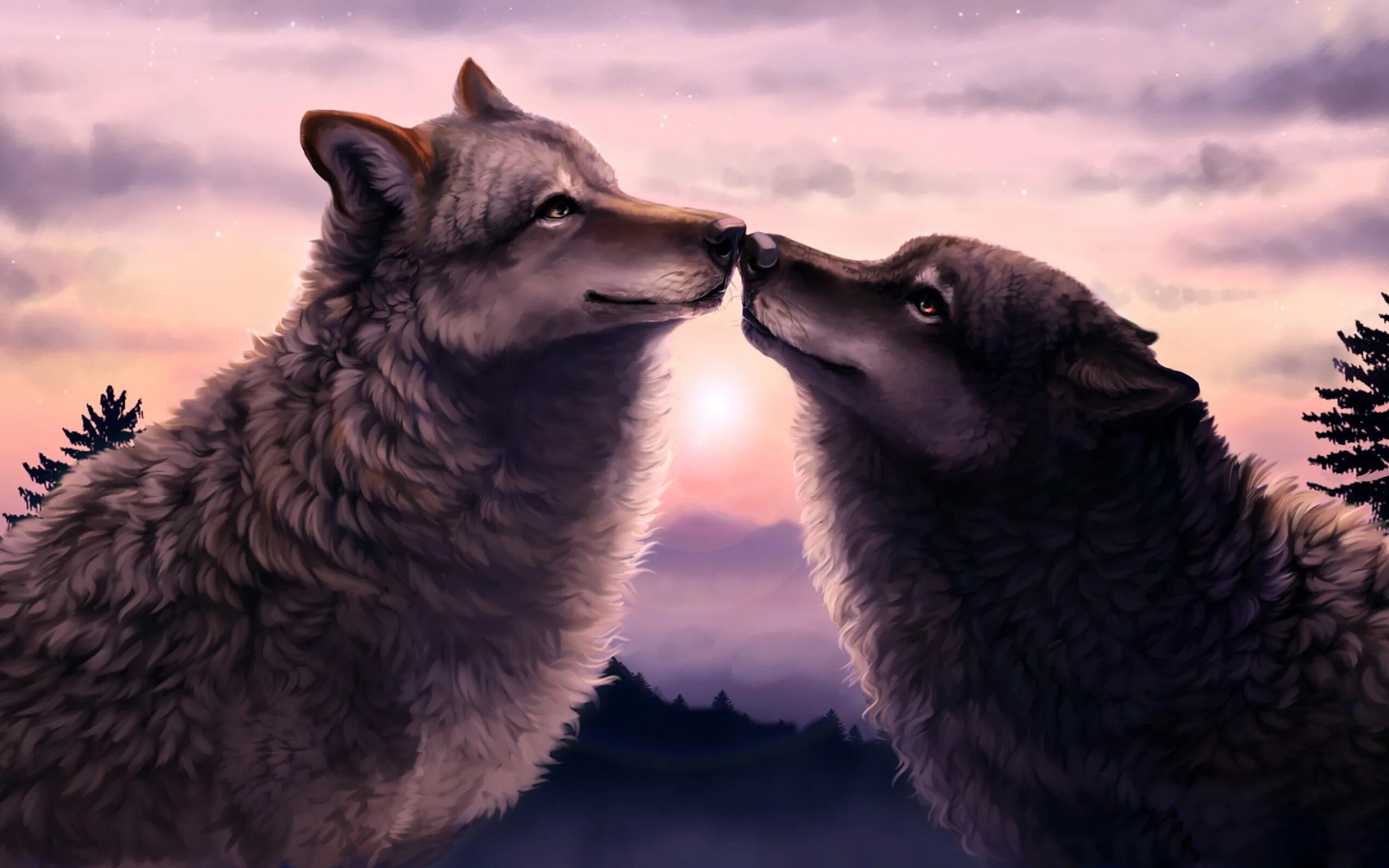 Красивые обои волки. Влюбленные волки. Два волка. Волк и волчица. Волки пара.