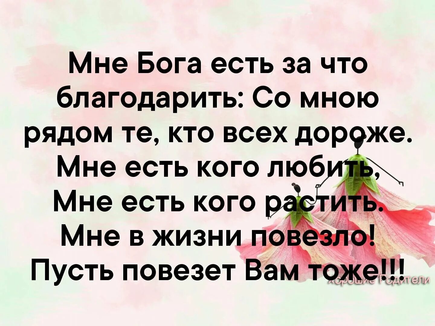 Что делать благодарить. Мне есть кого любить мне есть кого растить. Мне Бога есть за что благо. Мне в жизни повезло мек ксть кого любить мне есть кого растить. Стих- мне в жизни повезло ,пусть поаезетвам тоже.