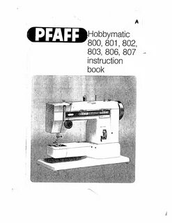 Швейная машинка pfaff инструкция