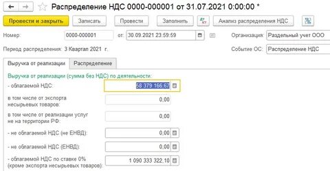1 ндс анализ