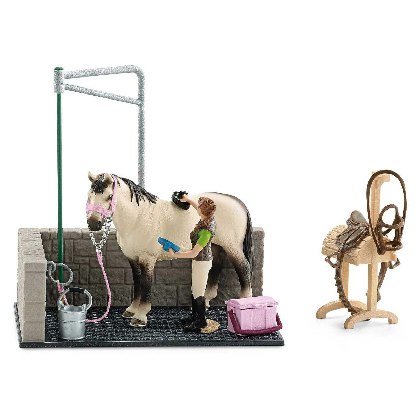 Schleich 42344. Набор для мойки лошадей Schleich 42104. Мойка лошадей шляйх 42104. Игровой набор Schleich душевая для лошади 42104.