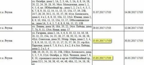 Расписание 1064 реутов
