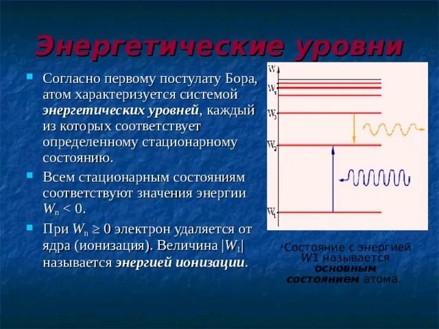 Уровни энергии в атоме. Постулаты Бора энергетические уровни. Бор энергетические уровни. Нижние энергетические уровни атома.