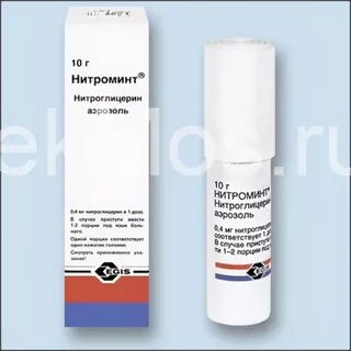 Нитроминт спрей инструкция