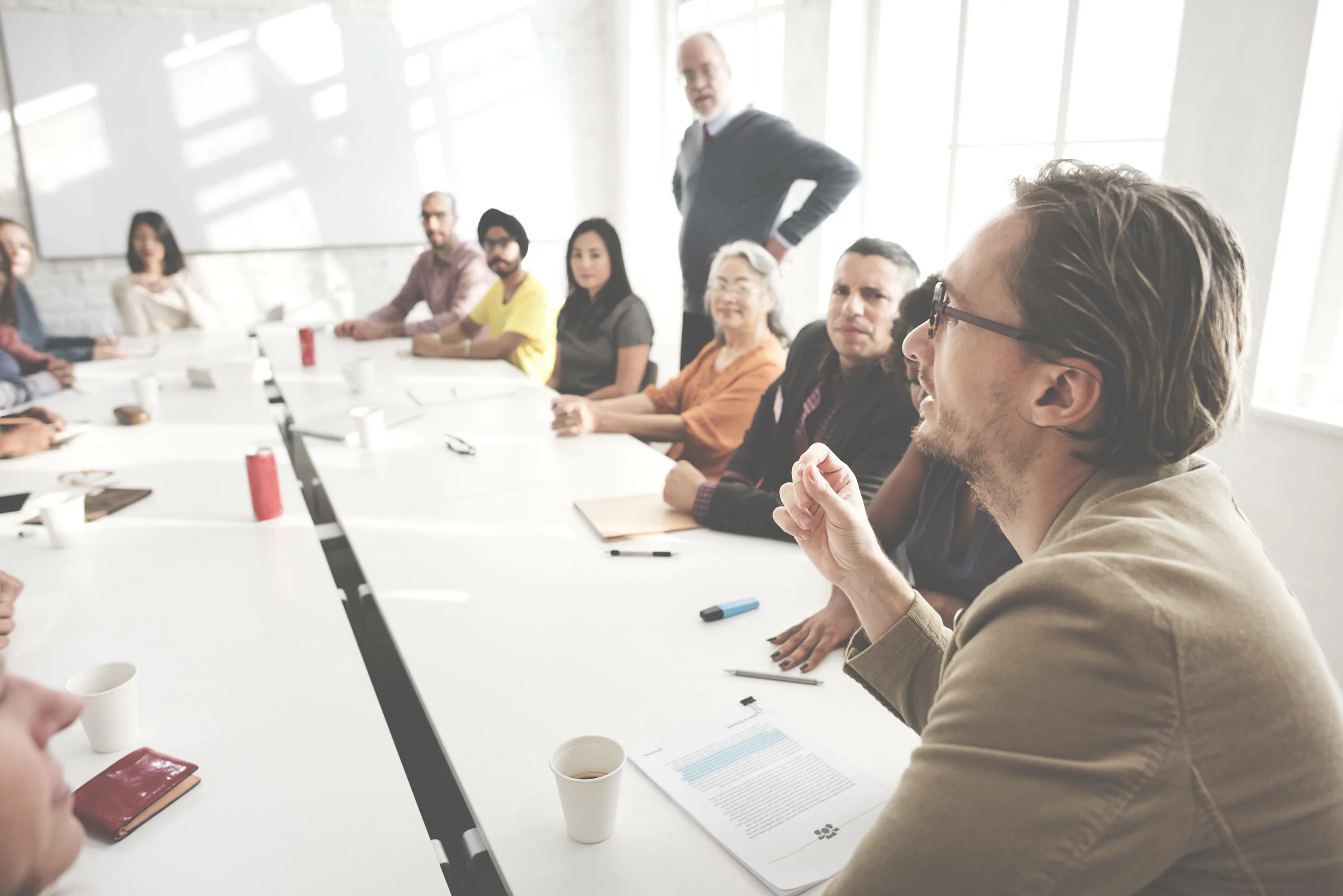 Have a meeting