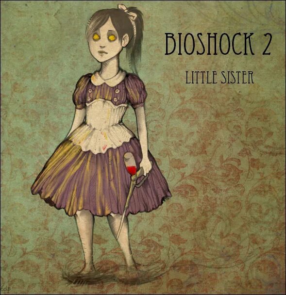 Little sister game. Маленькая сестричка Bioshock. Биошок маленькие сестрички. Bioshock 2 маленькая сестричка. Маленькая сестричка Bioshock 1.