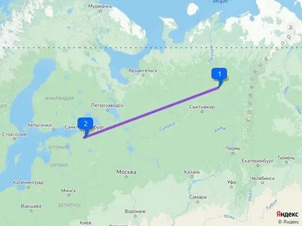 Архангельск санкт петербург расстояние
