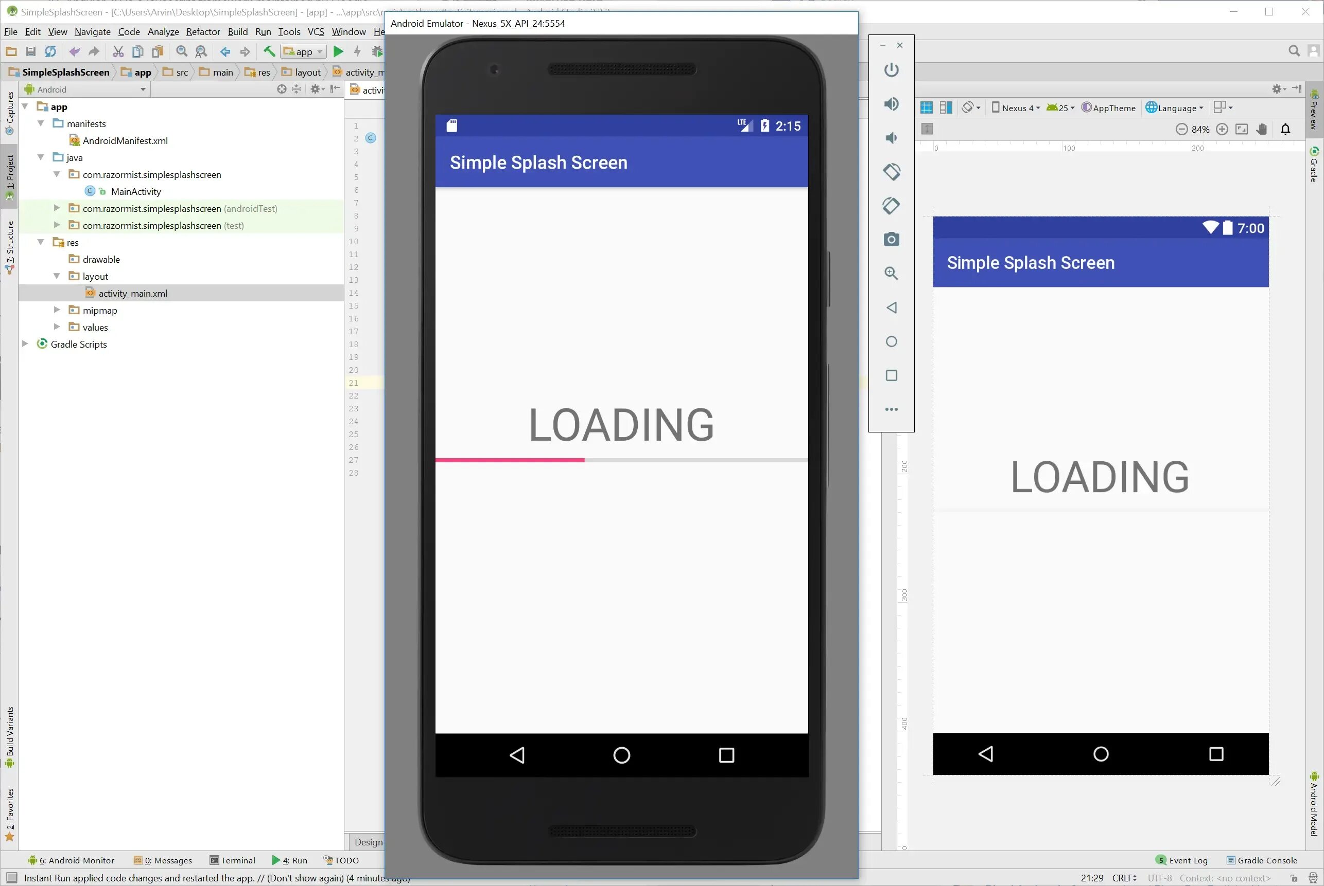 Нажатие на экран android. Splash screen android. splash screen android studio. сплеш экран android. splash activity android studio.