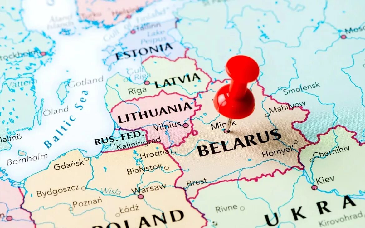 Беларусь местоположение. Белоруссия на карте Европы.