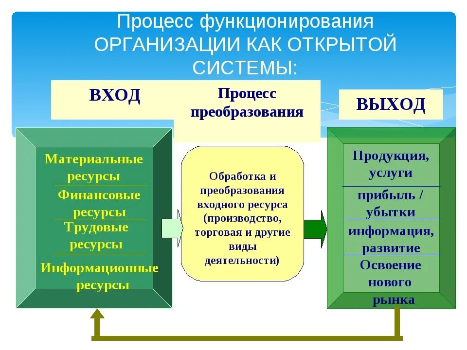 Компания функционирует. Выходы организации как открытой системы. Схема организации как открытой системы. Открытая система организации. Характеристики организации как открытой системы.