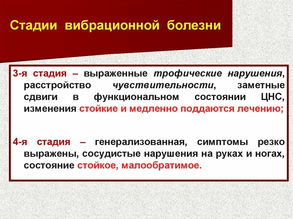 Выраженная стадия