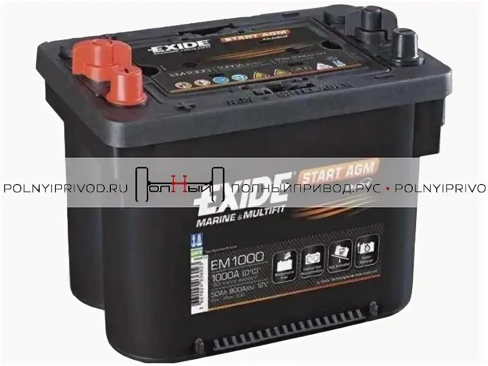Аккумулятор agm 50. Exide em1000. аккумулятор exide start agm em1000 marine 50 ач 800а. 278178190 exide agm. аккумулятор em1000 характеристики.