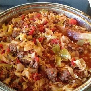 Рецепт тушеной капусты с фаршем