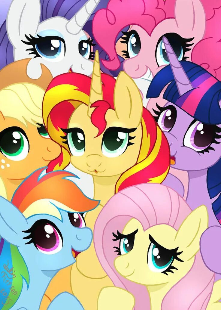 Фото mine little pony. Mane 6. МЛП Mane 6. МЛП Мейн сикс. Mane Six MLP.