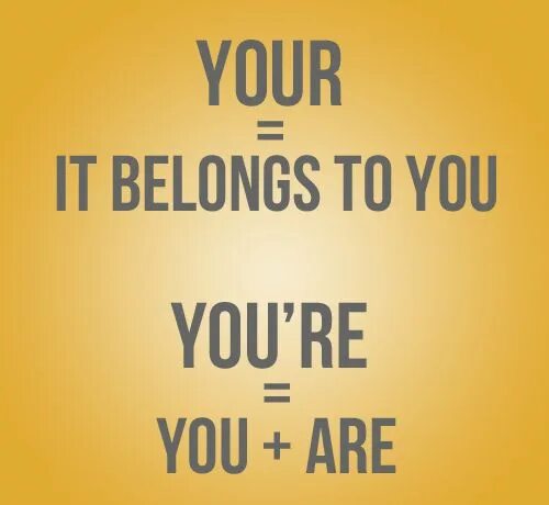 You re и you are