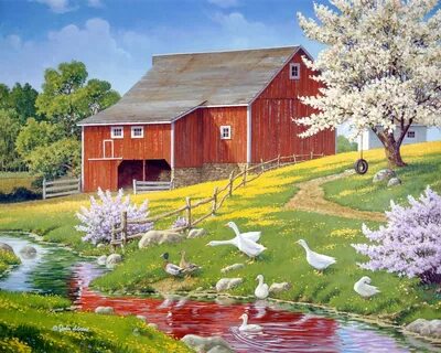 She is in the country