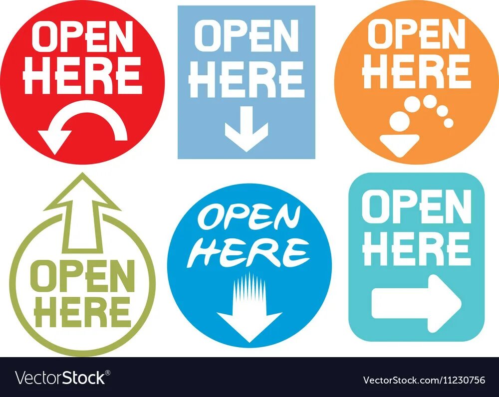 You are here open. Наклейка &quot;открывать здесь&quot;. открывать тут наклейка. open here. этикетка открывать здесь.