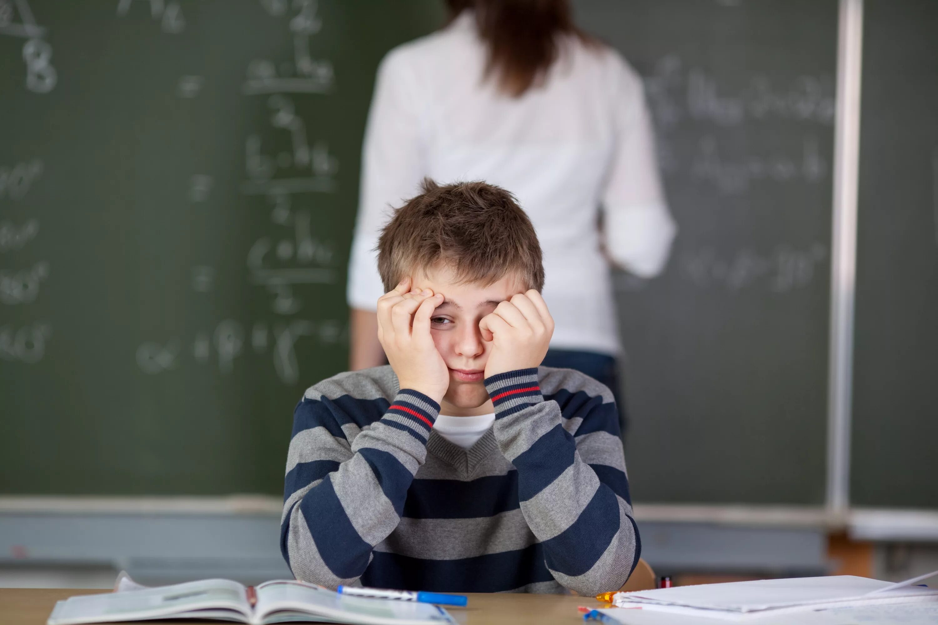 Уставший ученик. Уставший ученик