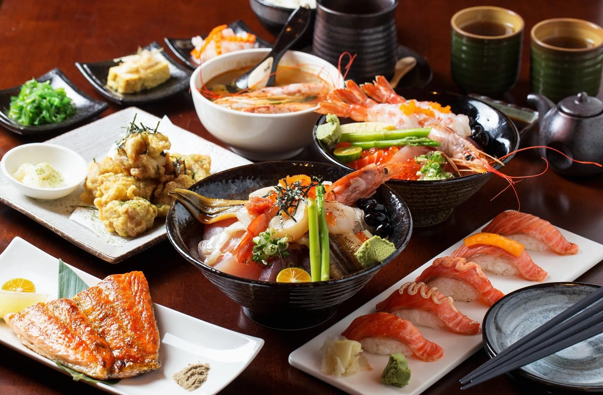 Японская кухня. Японские блюда. Азиатская кухня. Кухня Японии.