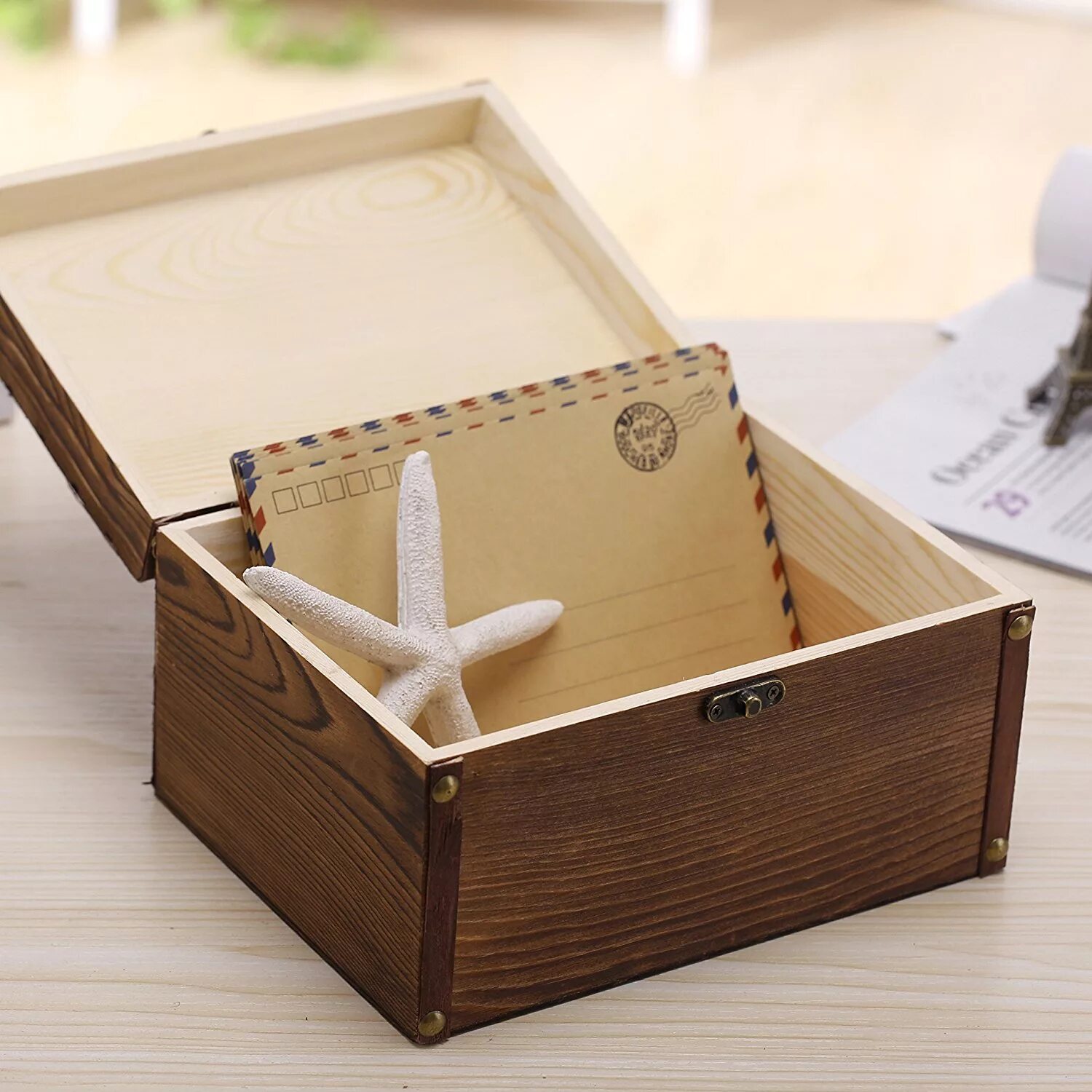 Деревянные декоративные квадратные коробки. Комплект деревянных ящиков Apple Box nested Set. Nesting box