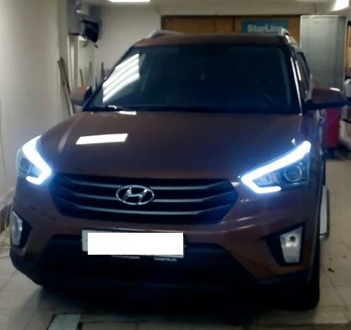 Линзованная фара хендай крета. Альтернативная оптика Hyundai Creta. Хендай Крета фары 2020. Хендай Крэта ходовые огни2117.