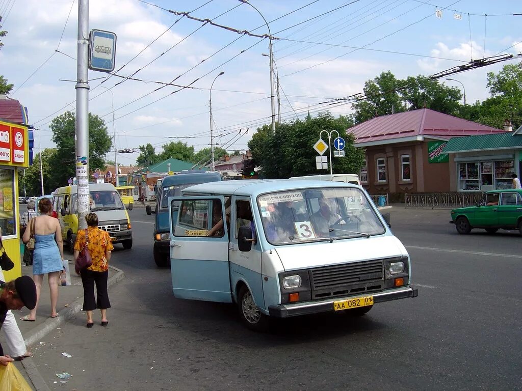 Старое маршрутное такси. РАФ-22038-02. Рязань 2000х. РАФ Автолайн. РАФ Тула.