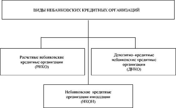 Типы банковских кредитных организаций. Типы небанковских кредитных организаций. Виды не Банклвских кредитных организаций. Небанковские кредитные организации.