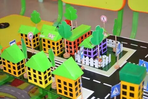Макет города для детского сада