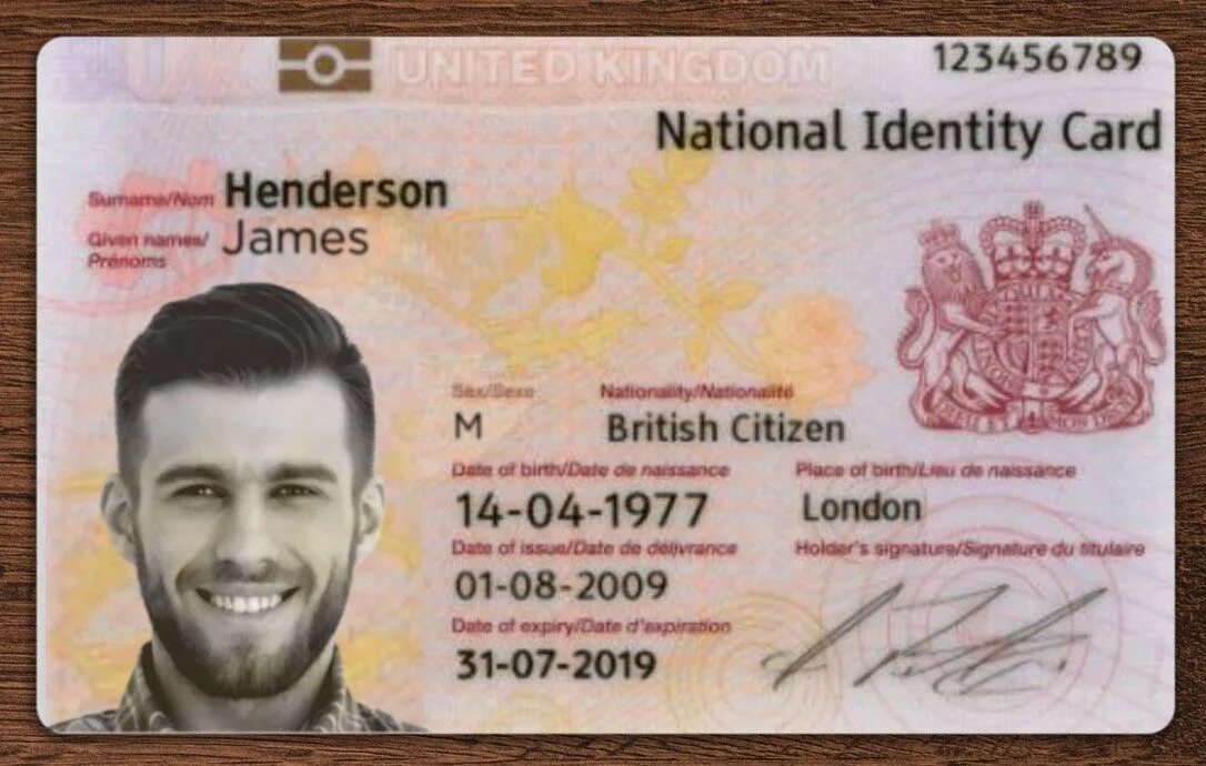 United Kingdom National Identity Card. National ID Card uk. Британская ID карта. ID Card в Англии. Id uk