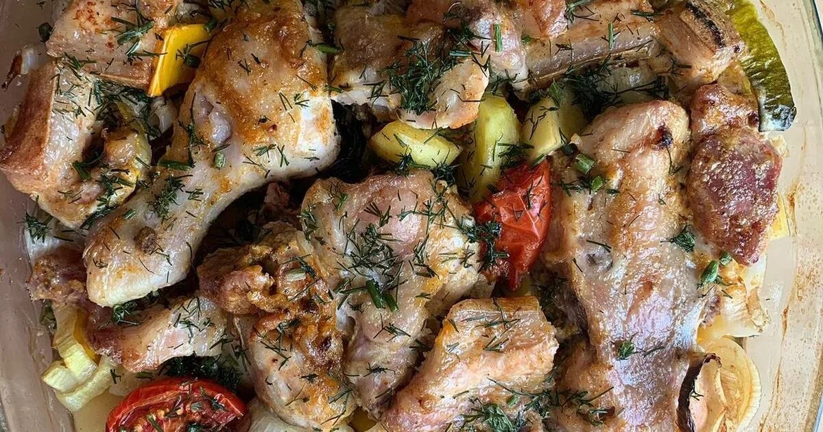 Мясо с овощами в духовке Авторская платформа Pandia.ru