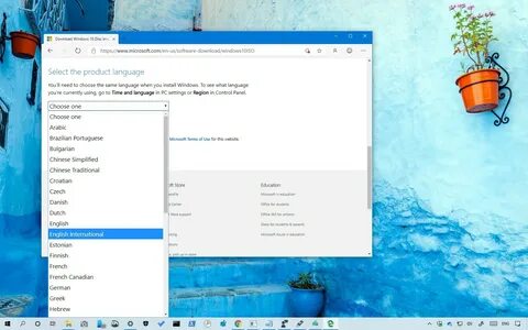 Как сделать английский windows 10