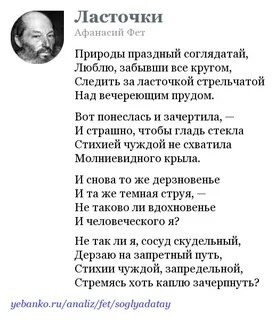 Стих ласточки пропали