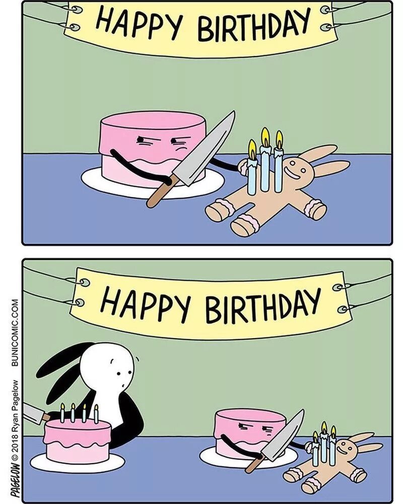 Комикс день рождения. С днем рождения комикс. Смешные открытки черный юмор. Happy Birthday черный юмор. Черный юмор комикс с днём рождения.