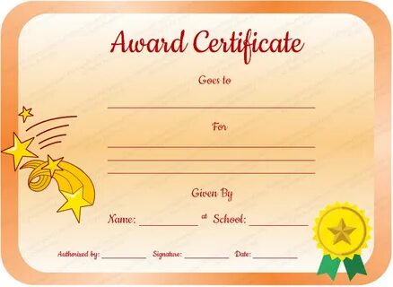 Grade certificate