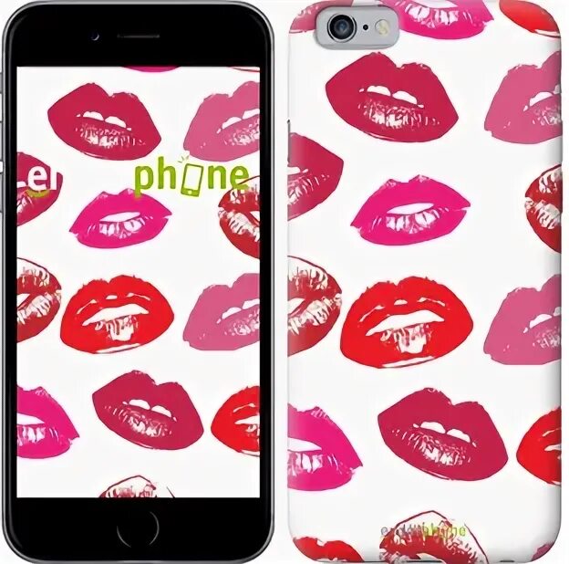 Модный чехол поцелуями. Поцелуи под чехол. Наклейки на чехол для телефона. Чехол с поцелуями. Много отпечаток губной помады.
