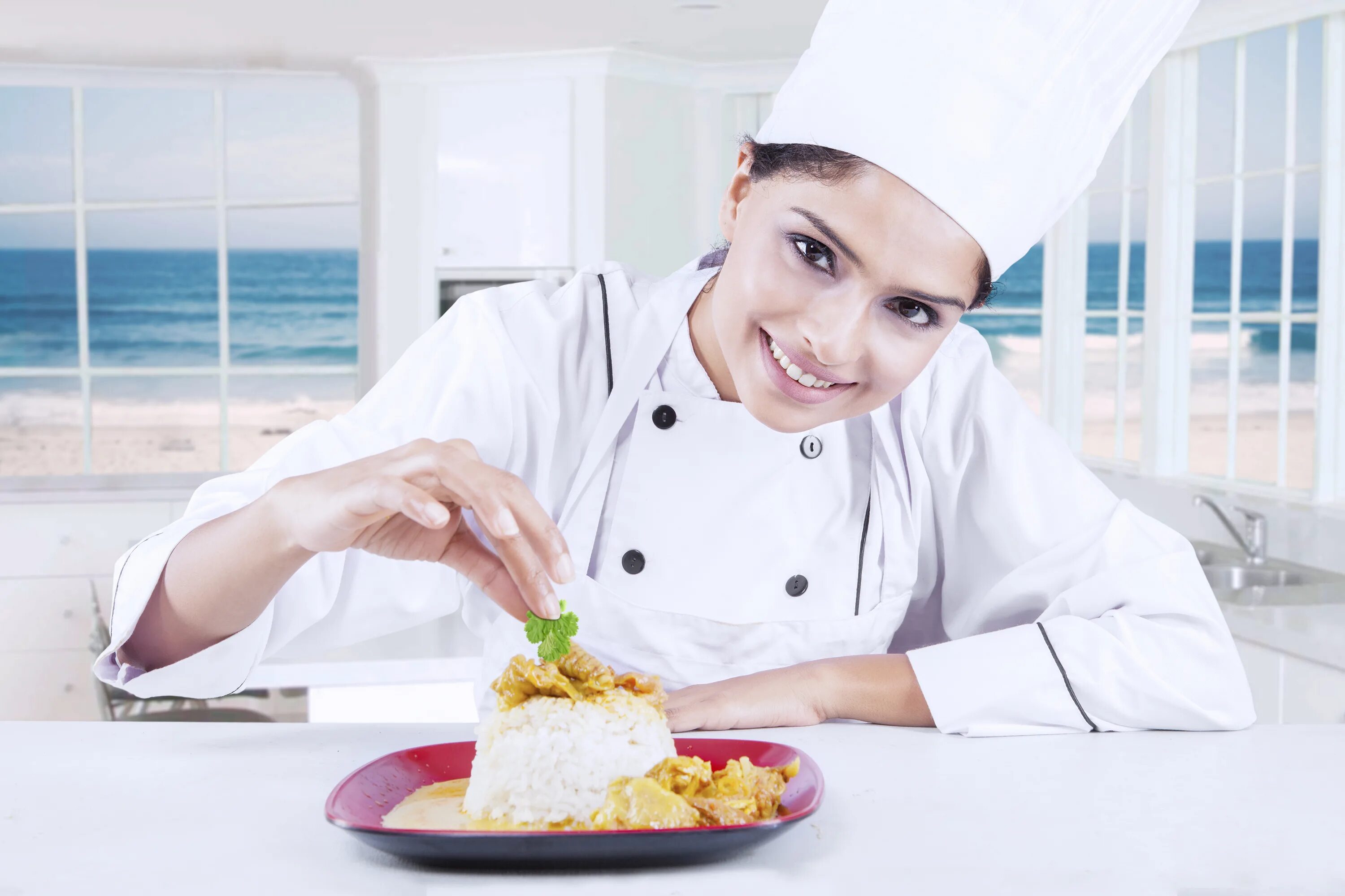 The chef cook