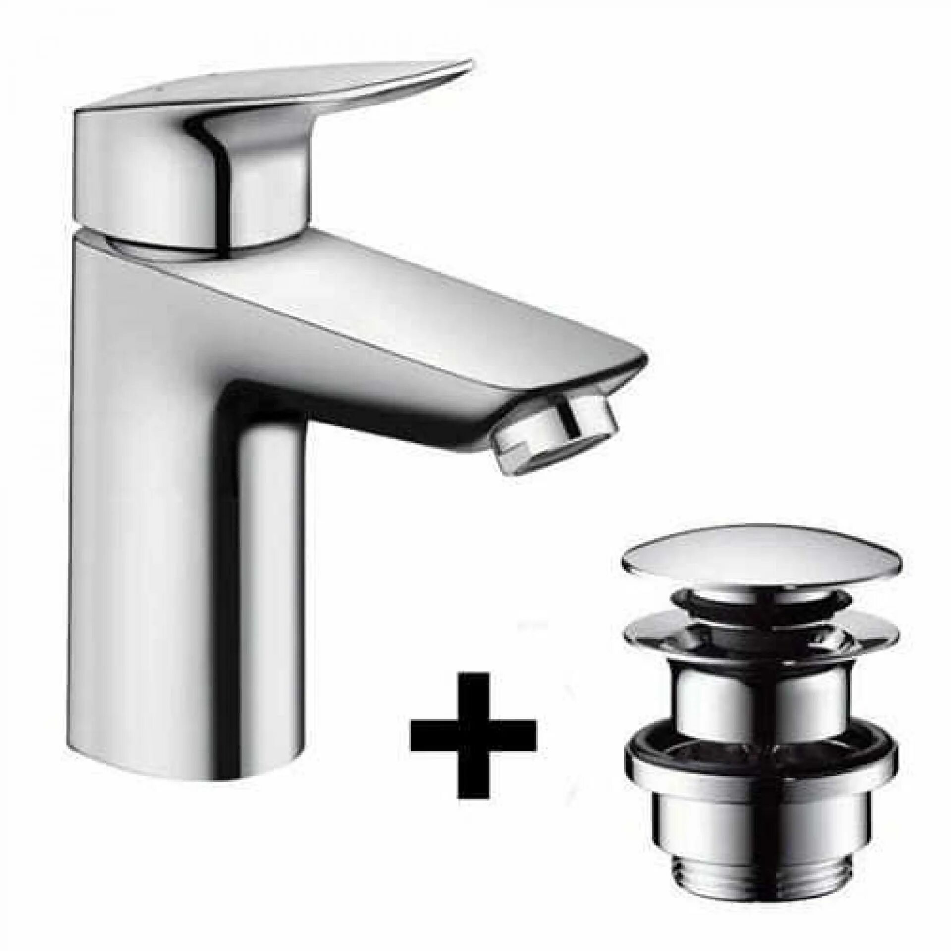 Смеситель hansgrohe однорычажный. Смеситель Hansgrohe logis 71107000 для раковины. Hansgrohe logis 100. 71101000 HG logis смеситель для раковины 100 без донного клапана. Смеситель Hansgrohe для раковины с донным клапаном.