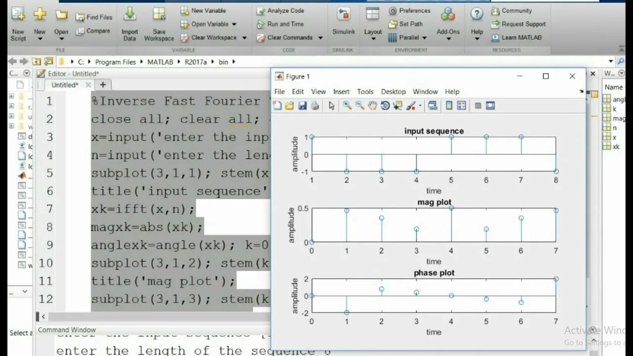 Обратное преобразование фурье матлаб. Фазовый спектр фурье. Фурье матлаб. Двумерное fft преобразование. Фурье матлаб.