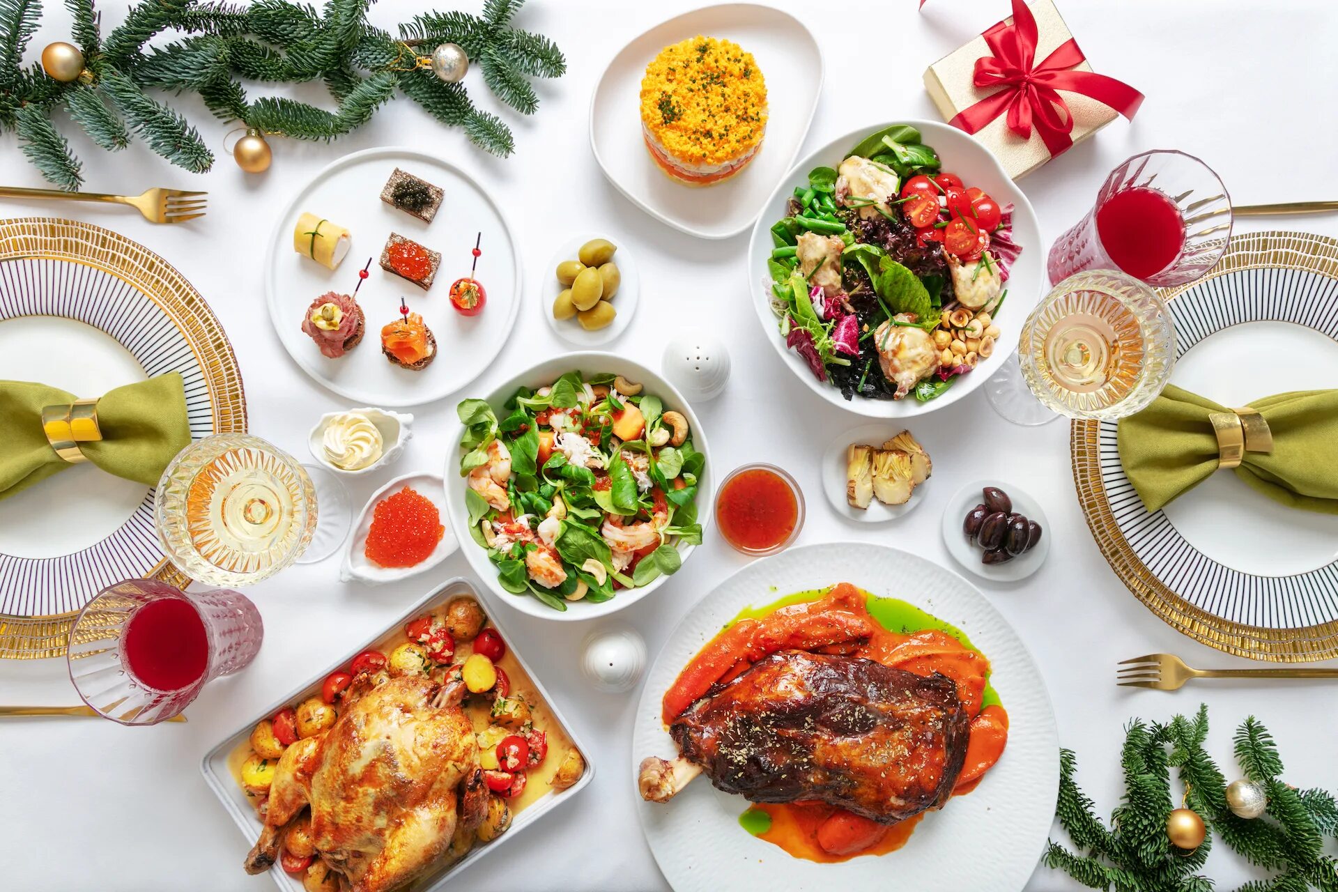 блюда 2022 года. блюда 2022 года. новогодние блюда на новый год. красивый праздничный стол. блюда 2022.