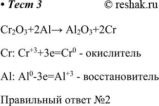 Реакция замещения оксида железа