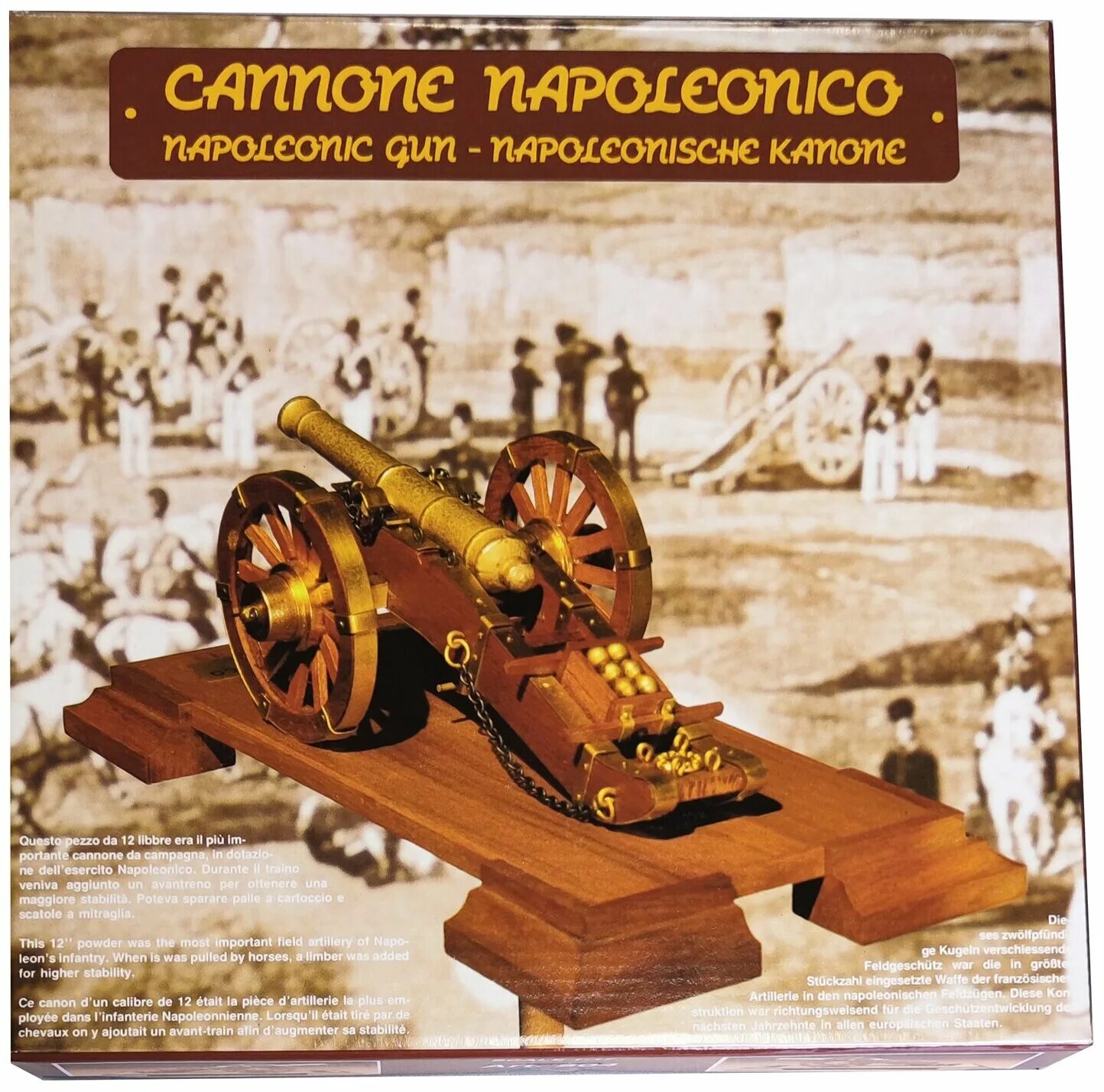 Обзор Napoleonic Cannon масштаб 1:17 ma804. Пушка подарочная.