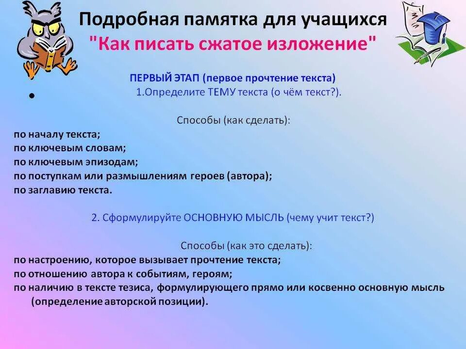 Памятка как писать изложение. Памятка написания сжатого изложения. Учимся писать изложение памятка. Памятка как писать изло. Поподробнее как писать